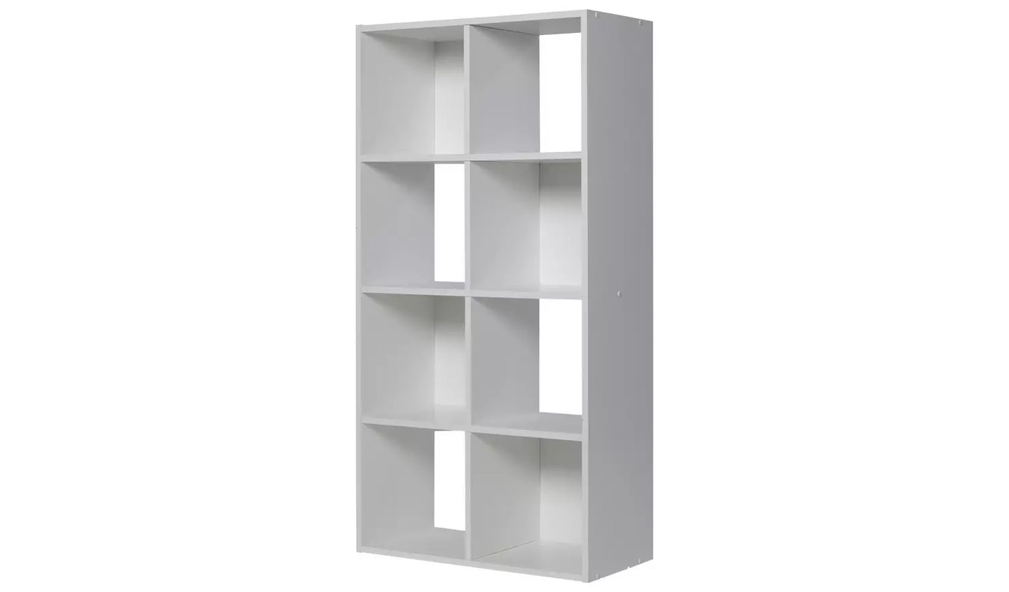 Assembled Squares 8 Cube Storage Unit - White